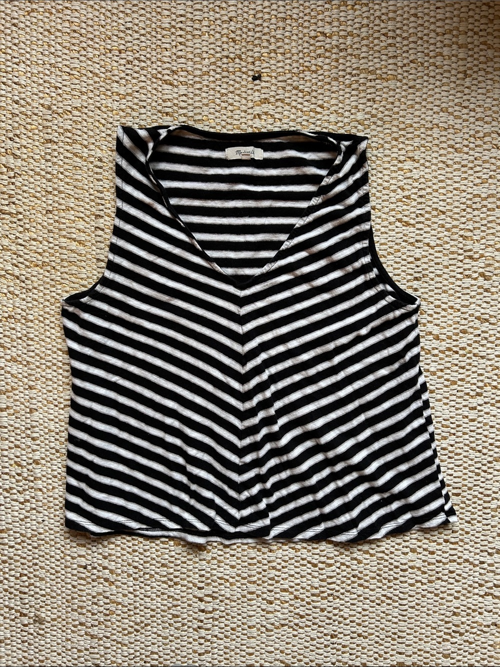 Madewell striped tank top